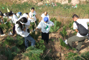 第一(yī)屆青島市(shì)城(chéng)陽區(qū)崂山(shān)水(shuǐ)庫植樹(shù)活動