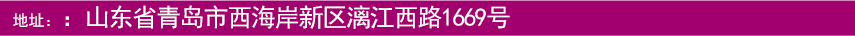地(dì)址：山(shān)東(dōng)省青島市(shì)西(xī)海(hǎi)岸新區(qū)漓江西(xī)路(lù)1669号